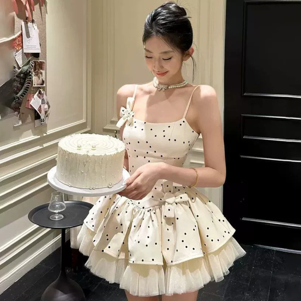 Zara Spring Summer Polka Dot Princess Dress